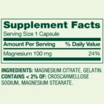 Spring Valley – Magnesium Citrate 100 mg, 100 Capsules - Image 2