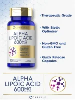 Carlyle Alpha Lipoic Acid 600mg – 90 Capsules - Image 3