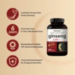 NatureBell Panax Korean Red Ginseng 2250mg – 240 Softgels - Image 3