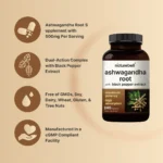 NatureBell Ashwagandha with Black Pepper Extract, 240 Capsules - Image 3
