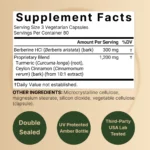 NatureBell Berberine Supplement 1500mg – 240 Veggie Capsules - Image 2