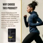 Sports Research Vitamin D3 + K2 Coconut MCT Oil –160 Softgels - Image 4