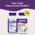 Natrol, Melatonin, Fast Dissolve, Strawberry, 3 mg, 90 Tablets - Image 3