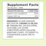 Spring Valley Calcium Plus Vitamin D Tablets, 600 mg, 250 Count - Image 2