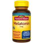 Nature Made Melatonin 3 mg Tablets, 100% Drug Free Sleep Aid for Adults, 120 Tablets