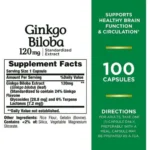 Nature's Bounty, Ginkgo Biloba, 120 mg, 100 Capsules - Image 2