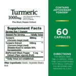Nature's Bounty, Turmeric Plus Black Pepper Extract, 1,000 mg, 60 Capsules - Image 2