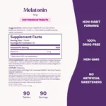 Natrol, Melatonin, Fast Dissolve, Strawberry, 3 mg, 90 Tablets - Image 2