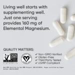 Sports Research, Magnesium Glycinate, 90 Veggie Capsules (80 mg per Capsule) - Image 5