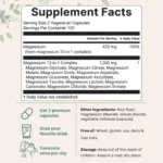 Micro Ingredients Magnesium 12-in-1 Complex 1000mg, 240 Vegetarian Capsules - Image 2