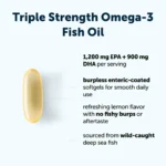 Micro Ingredients Omega-3 Fish Oil Burpless Lemon Flavor – 240 softgels - Image 5