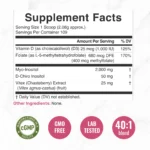 Deal Supplement Myo-Inositol & D-Chiro Inositol Supplement Powder for Women | 40:1 Ratio with Methylfolate, Vitamin D3 & Vitex | Supports Hormonal Balance & Ovarian Health | Non-GMO | 8oz (109 Servings) - Image 2