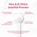 Deal Supplement Myo-Inositol & D-Chiro Inositol Supplement Powder for Women | 40:1 Ratio with Methylfolate, Vitamin D3 & Vitex | Supports Hormonal Balance & Ovarian Health | Non-GMO | 8oz (109 Servings) - Image 3