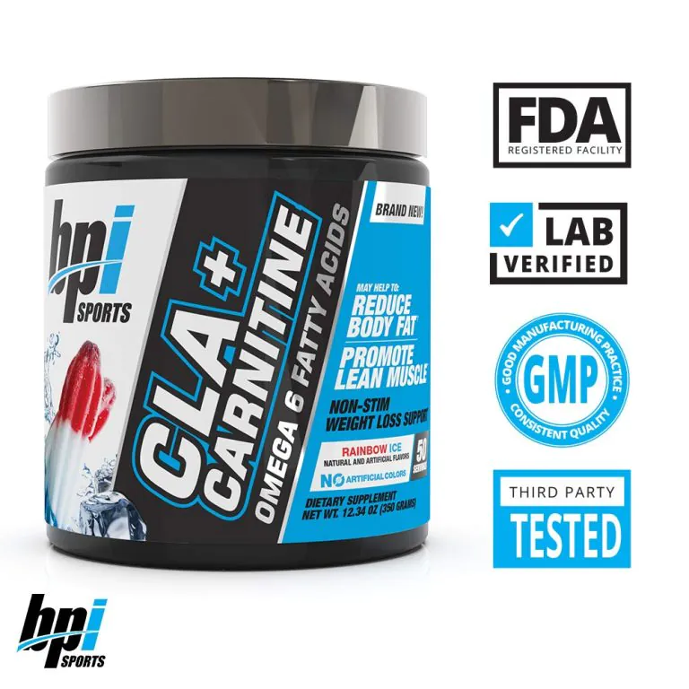 BPI CLA + Carnitine, Rainbow Ice, 50 Serving - Image 4