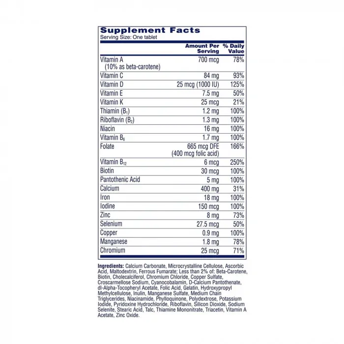 One A Day Women’s Multivitamin 100 Tablets - Image 2