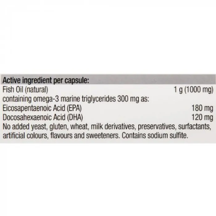 Blackmores Fish Oil 1000mg – 80 Capsules - Image 2