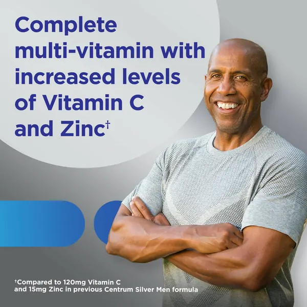 Centrum, Silver Men 50+, Complete Multivitamin, 65 Tablets - Image 5