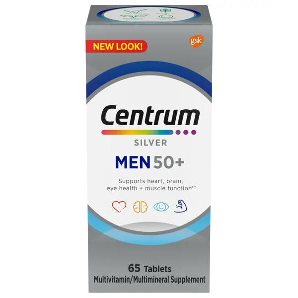large_398a6f32-e3de-441e-91ab-b9d9bb373489 Centrum, Silver Men 50+, Complete Multivitamin, 65 Tablets - Image 1
