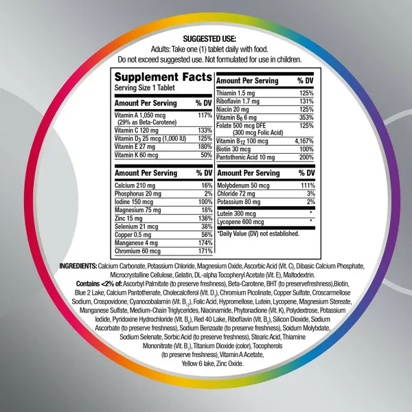 Centrum, Silver Men 50+, Complete Multivitamin, 65 Tablets - Image 2