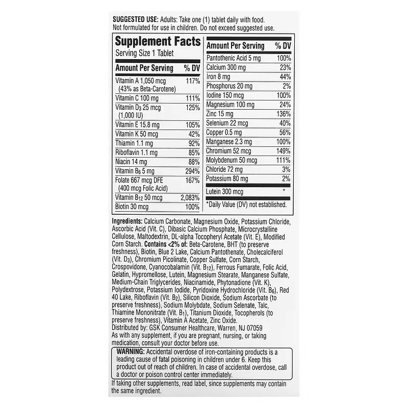 Centrum, Silver Woman 50+, Complete Multivitamin, 65 Tablets - Image 2
