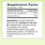 Spring Valley Calcium Plus Vitamin D Tablets, 600 mg, 250 Count - Image 2