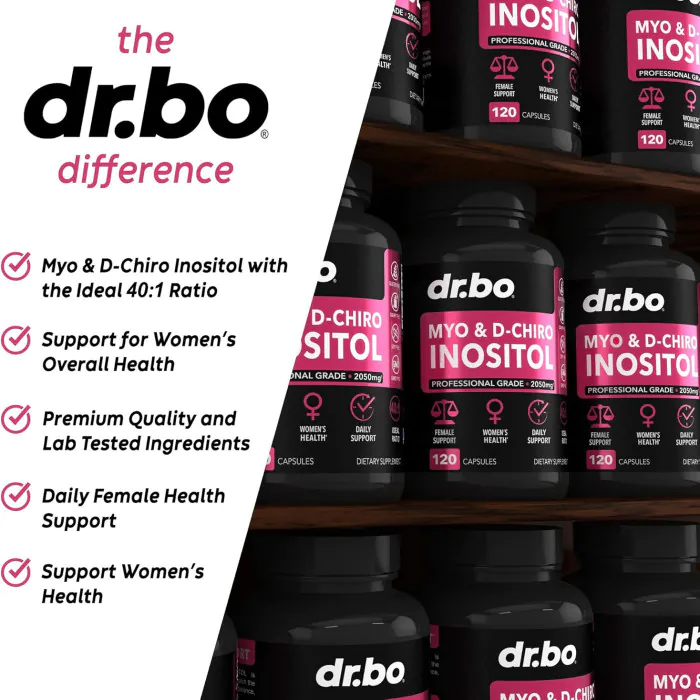 DR.BO Myo-Inositol & D-Chiro Inositol – 120 Capsules - Image 5